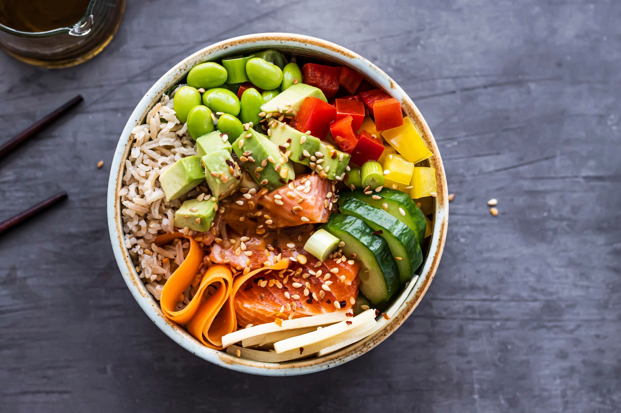 Bowl of healthy food